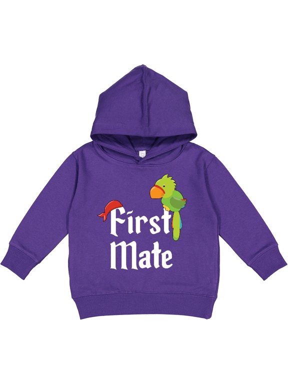 First Mate Pirate with Parrot and Bandanna Toddler Hoodie