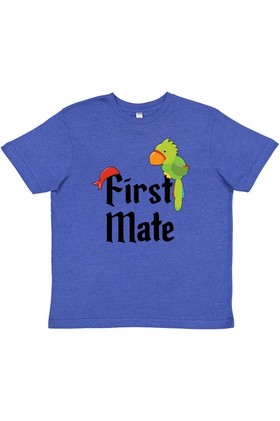 First Mate Pirate with Parrot and Bandanna Youth T-Shirt