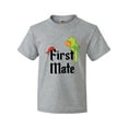 thumbnail image 1 of Inktastic First Mate Pirate with Parrot and Bandanna Youth T-Shirt, 1 of 5
