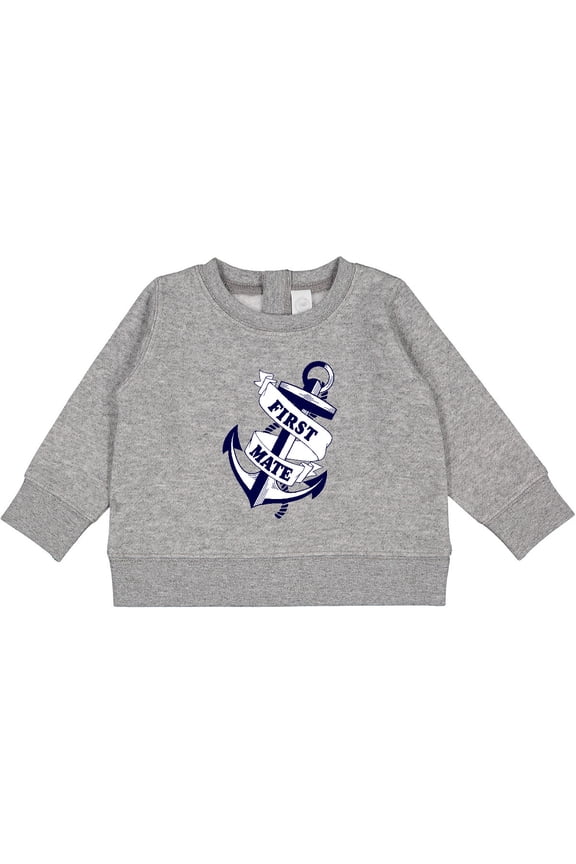 First Mate with Anchor and Banner Baby Sweatshirt