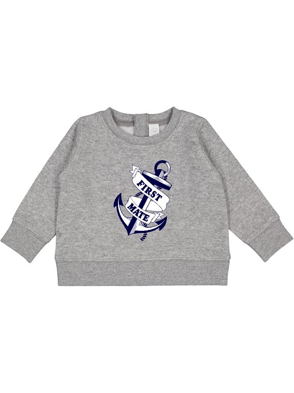 First Mate with Anchor and Banner Baby Sweatshirt