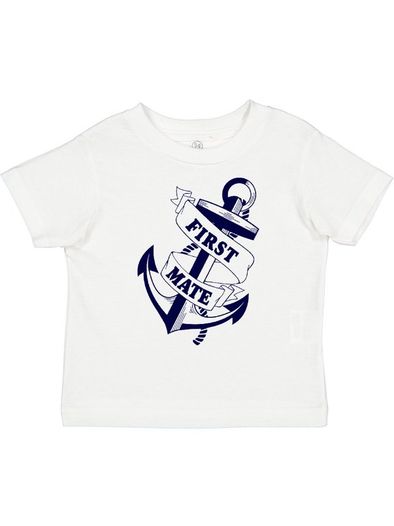 First Mate with Anchor and Banner Boys or Girls Toddler T-Shirt