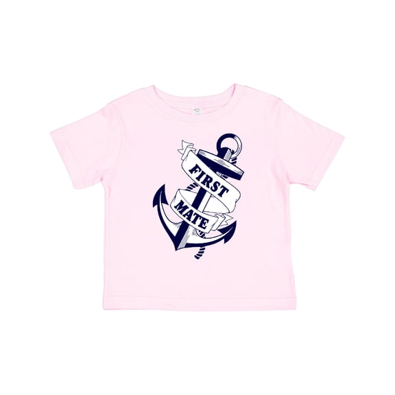 Inktastic First Mate with Anchor and Banner Boys or Girls Toddler T-Shirt