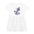 thumbnail image 1 of Inktastic First Mate with Anchor and Banner Girls Toddler Dress, 1 of 5