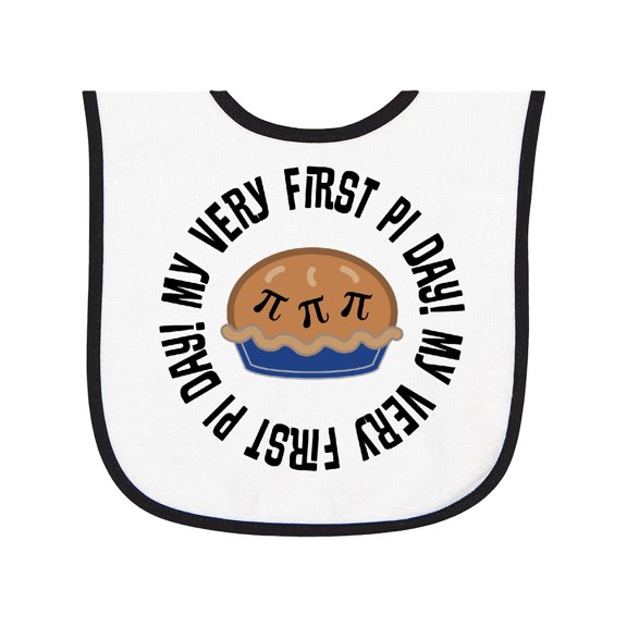 Inktastic First Pi Day Baby Math Baby Terry Cloth Bib
