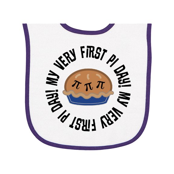 Inktastic First Pi Day Baby Math Baby Terry Cloth Bib