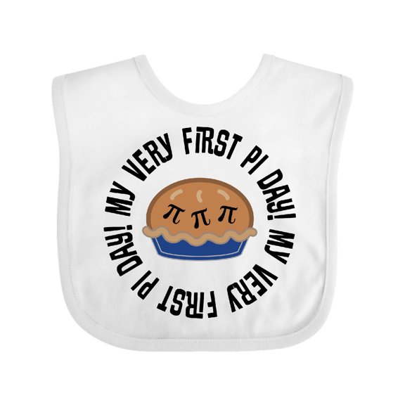 Inktastic First Pi Day Baby Math Boys or Girls Baby Bib