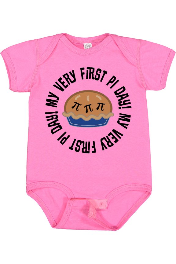 First Pi Day Baby Math Boys or Girls Baby Bodysuit