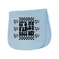 thumbnail image 1 of Inktastic First Race Day Car Flags Auto Racing Baby Burp Cloth, 1 of 3