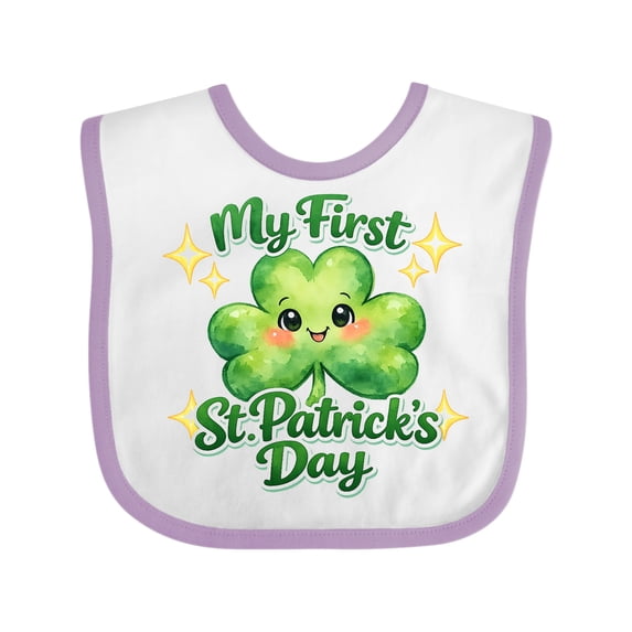 Inktastic First St. Patrick's Day Boys or Girls Baby Bib