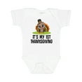 thumbnail image 1 of Inktastic First Thanksgiving Pilgrim Turkey Boys or Girls Baby Bodysuit, 1 of 5