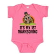 thumbnail image 1 of Inktastic First Thanksgiving Pilgrim Turkey Boys or Girls Baby Bodysuit, 1 of 5