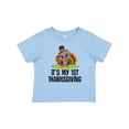 thumbnail image 1 of Inktastic First Thanksgiving Pilgrim Turkey Boys or Girls Baby T-Shirt, 1 of 5