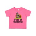 thumbnail image 1 of Inktastic First Thanksgiving Pilgrim Turkey Boys or Girls Baby T-Shirt, 1 of 5