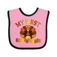 thumbnail image 1 of Inktastic First Thanksgiving Turkey Boys or Girls Baby Bib, 1 of 4