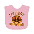 thumbnail image 1 of Inktastic First Thanksgiving Turkey Boys or Girls Baby Bib, 1 of 4