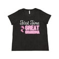 thumbnail image 1 of Inktastic First Time Great Grandma White Women's Plus Size T-Shirt, 1 of 5