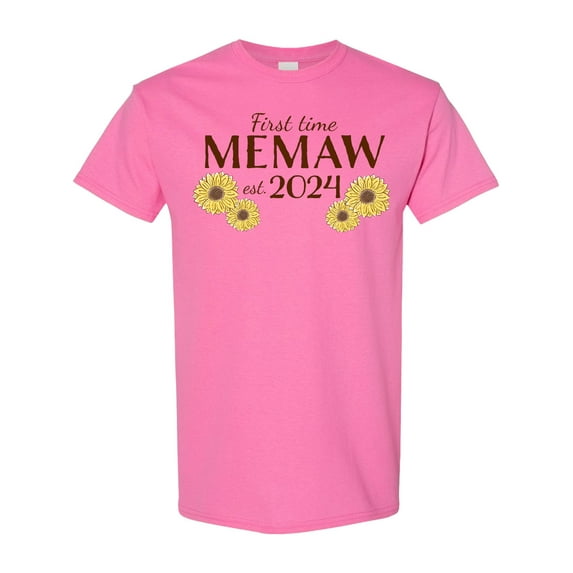 Inktastic First Time Memaw Est. 2024 T-Shirt