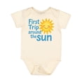 thumbnail image 1 of Inktastic First Trip Around the Sun Sunny Birthday Boys or Girls Baby Bodysuit, 1 of 5