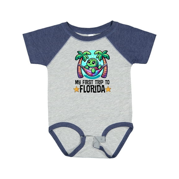 Inktastic First Trip to Florida Funny Beach Boys or Girls Baby Bodysuit