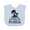 thumbnail image 1 of Inktastic First Trip to Florida Vacation Boys or Girls Baby Bib, 1 of 4