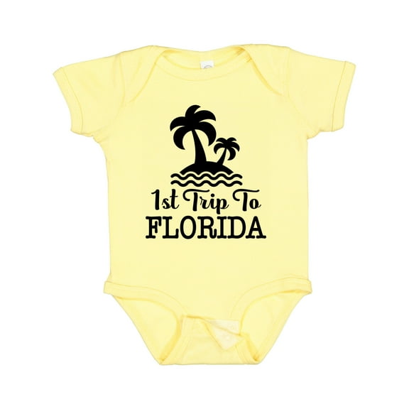 Inktastic First Trip to Florida Vacation Boys or Girls Baby Bodysuit