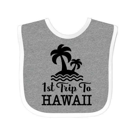 Inktastic First Trip to Hawaii Vacation Boys or Girls Baby Bib