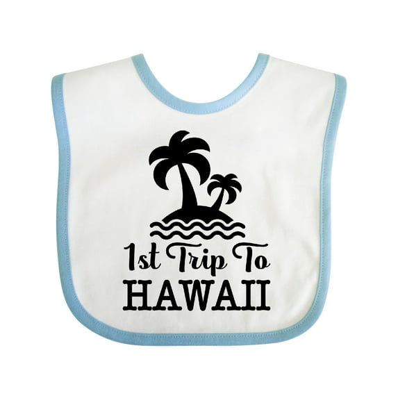 Inktastic First Trip to Hawaii Vacation Boys or Girls Baby Bib