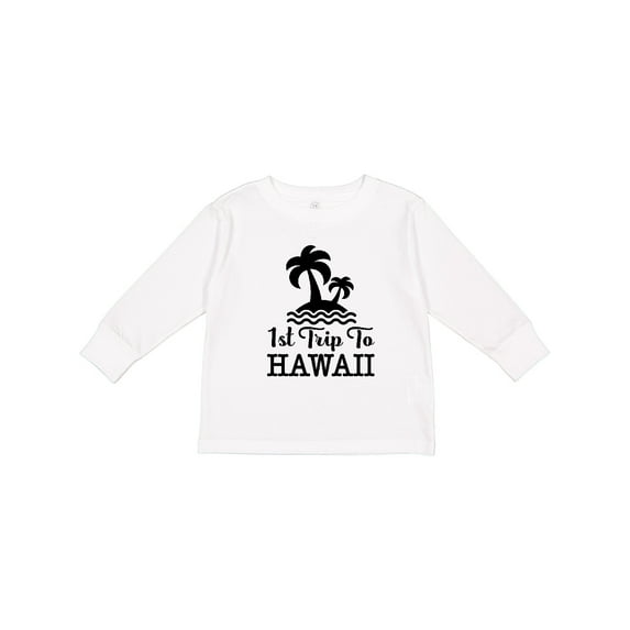Inktastic First Trip to Hawaii Vacation Boys or Girls Long Sleeve Toddler T-Shirt