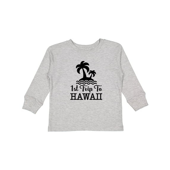 Inktastic First Trip to Hawaii Vacation Boys or Girls Long Sleeve Toddler T-Shirt