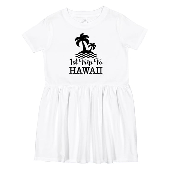 Inktastic First Trip to Hawaii Vacation Girls Toddler Dress