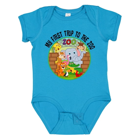 Inktastic First Trip to the Zoo Boys or Girls Baby Bodysuit