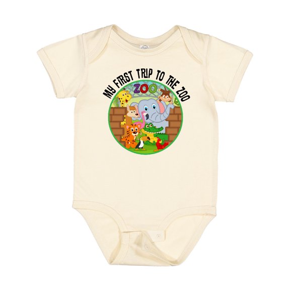 Inktastic First Trip to the Zoo Boys or Girls Baby Bodysuit