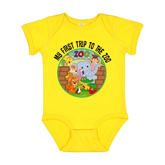 Inktastic First Trip to the Zoo Boys or Girls Baby Bodysuit