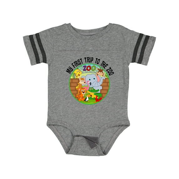 Inktastic First Trip to the Zoo Boys or Girls Baby Bodysuit