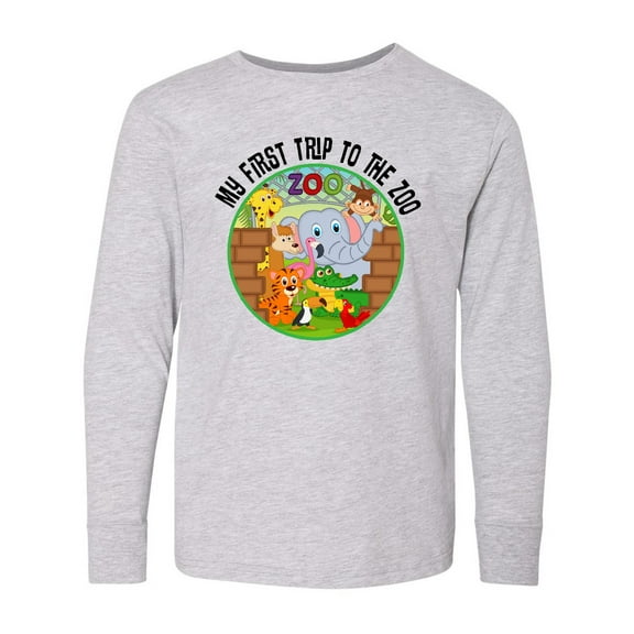 Inktastic First Trip to the Zoo Long Sleeve Youth T-Shirt