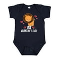 thumbnail image 1 of Inktastic First Valentines Day Baby Boy Lion Boys Baby Bodysuit, 1 of 5