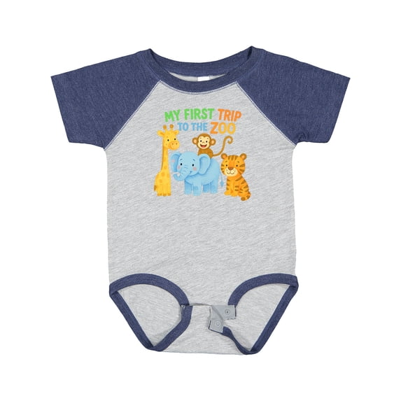 Inktastic First Zoo Trip Boys or Girls Baby Bodysuit