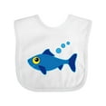 thumbnail image 1 of Inktastic Fishing Blue Fish Boys or Girls Baby Bib, 1 of 4