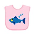 thumbnail image 1 of Inktastic Fishing Blue Fish Boys or Girls Baby Bib, 1 of 4