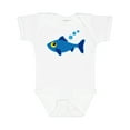 thumbnail image 1 of Inktastic Fishing Blue Fish Boys or Girls Baby Bodysuit, 1 of 5