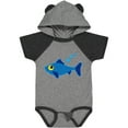 thumbnail image 1 of Inktastic Fishing Blue Fish Boys or Girls Baby Bodysuit, 1 of 5