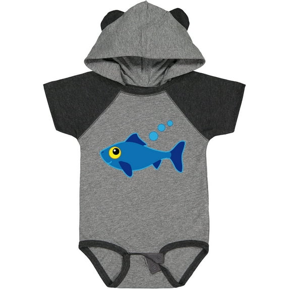 Inktastic Fishing Blue Fish Boys or Girls Baby Bodysuit