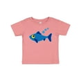 thumbnail image 1 of Inktastic Fishing Blue Fish Boys or Girls Baby T-Shirt, 1 of 5