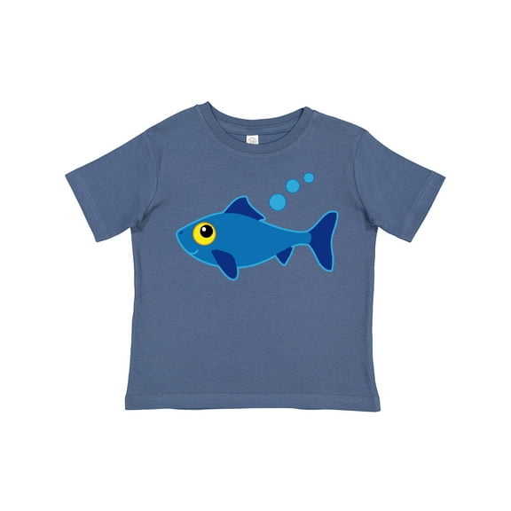 Inktastic Fishing Blue Fish Boys or Girls Toddler T-Shirt