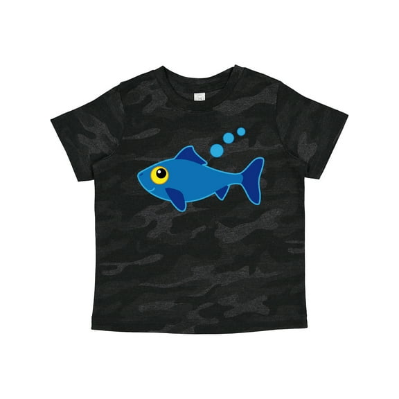 Inktastic Fishing Blue Fish Boys or Girls Toddler T-Shirt