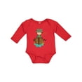 thumbnail image 1 of Inktastic Fishing Boy, Brown Hair, Fisherman, Fishing Rod Boys Long Sleeve Baby Bodysuit, 1 of 5