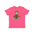 thumbnail image 1 of Inktastic Fishing Boy, Brown Hair, Fisherman, Fishing Rod Youth T-Shirt, 1 of 5