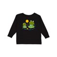 thumbnail image 1 of Inktastic Fishing Frogs Cute Fisherman Boys Long Sleeve Toddler T-Shirt, 1 of 5