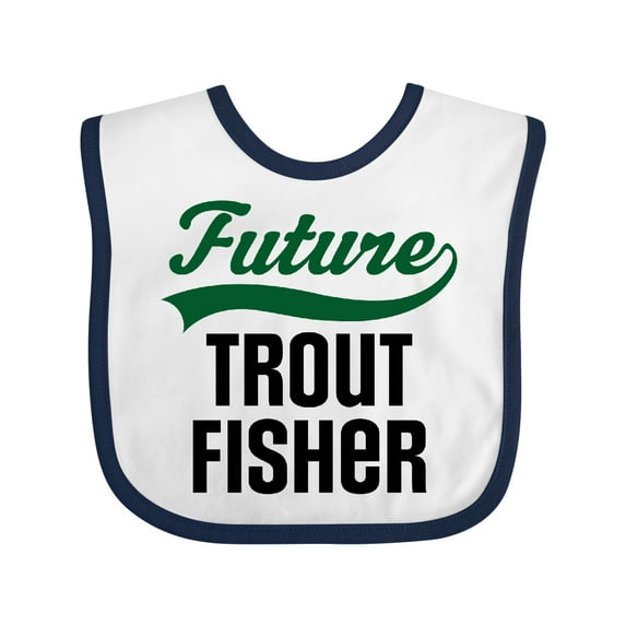 Inktastic Fishing Future Trout Fisher Boys or Girls Baby Bib